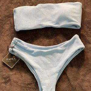 Zaful Tube top bikini set  NWT☀️